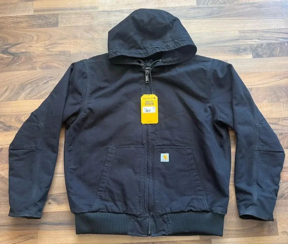 Black Carhartt J130-M Size Large Loose Fit New With Tags